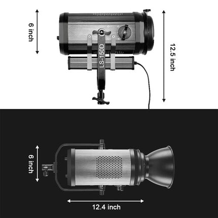 GVM LS-150D Luz LED de Video Luz de Día 5600K Dimmable con Estuche