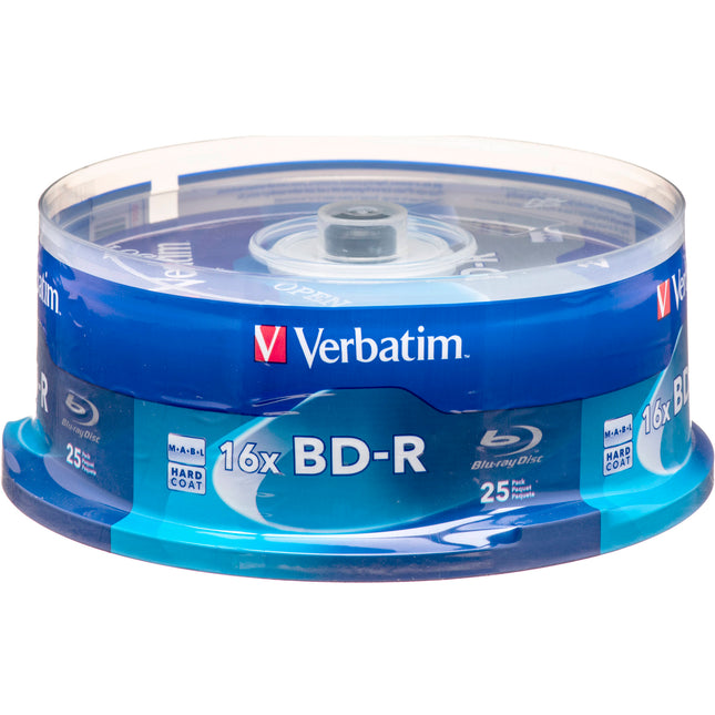Verbatim BD-R Blu-Ray 25GB 16x Disco Blu-ray 25 Pack con garantía limitada