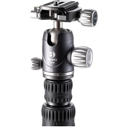 Benro Bat One Series Trípode de Viaje en Fibra de Carbono 65.2" con Cabezal VX20 y Capacidad 30.86 lb