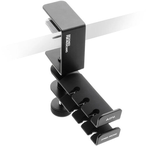 ADV. Soporte Doble para Auriculares con Suspensión y Rotación 360º Negro