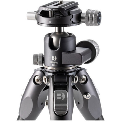 Benro Tortoise Trípode sin Columna Fibra de Carbono 3 Secciones 12.4" Altura con Cabeza GX25