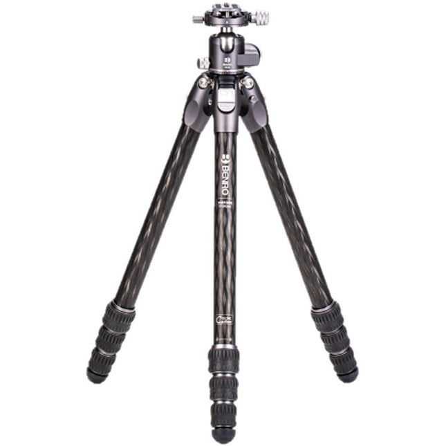 Benro Tortoise Trípode Carbono Sin Columna 51.18 Pulg GX30 Cabeza Bola