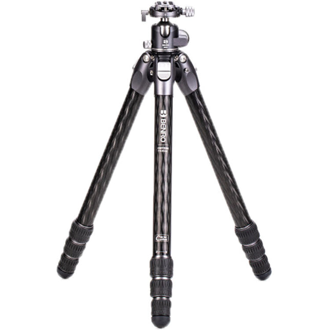 Benro Tortoise Trípode de Fibra de Carbono 4 Secciones 56.3 Pulgadas con Cabezal GX35