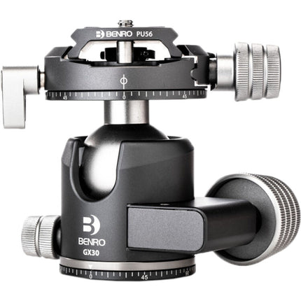 Benro GX30 Two Series Cabezal Esférico de Aluminio Perfil Bajo 30 kg capacidad Panorámico 360°