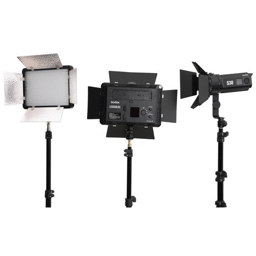 Godox LED500LR S30 Kit de Iluminación LED 3 Luces 3300-5600K CRI 96