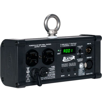 Elation Professional UNI BAR Control DMX 1 Canal Panel 3 Botones Display LCD