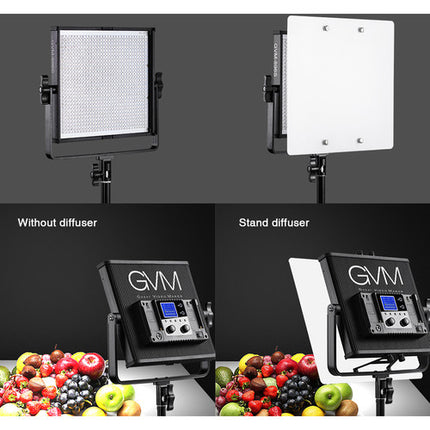 GVM 896S Kit de Iluminación LED Bicolor 3 Paneles 2300-6800K 25° ángulo