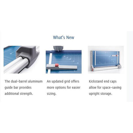 Dahle 554 Guillotina Profesional Rotativa 28 Pulgadas Capacidad 20 Hojas