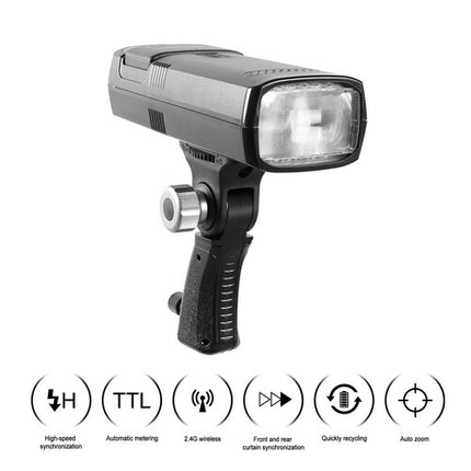 GVM TTL Flash Speedlite para Cámara 200Ws Disparador Inalámbrico 2.4GHz Kit Completo