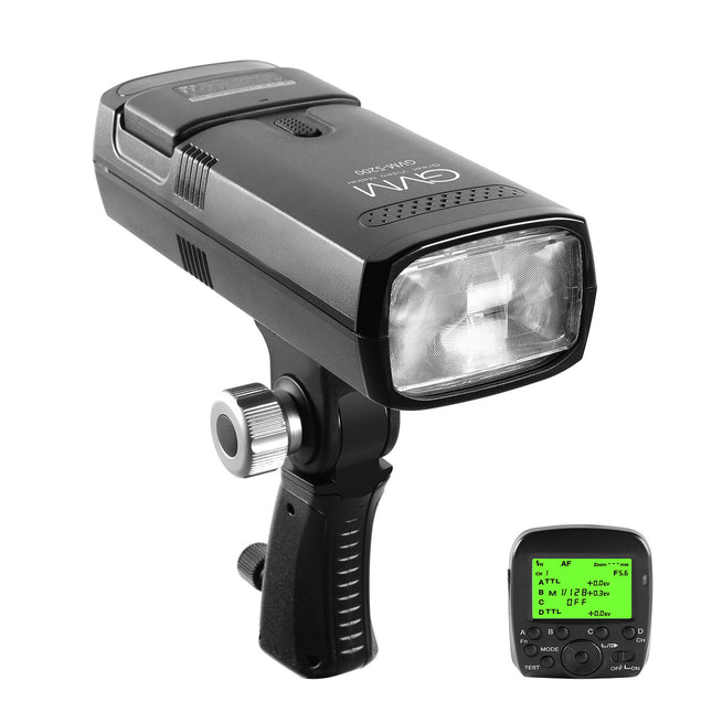 GVM TTL Flash Speedlite para Cámara 200Ws Disparador Inalámbrico 2.4GHz Kit Completo