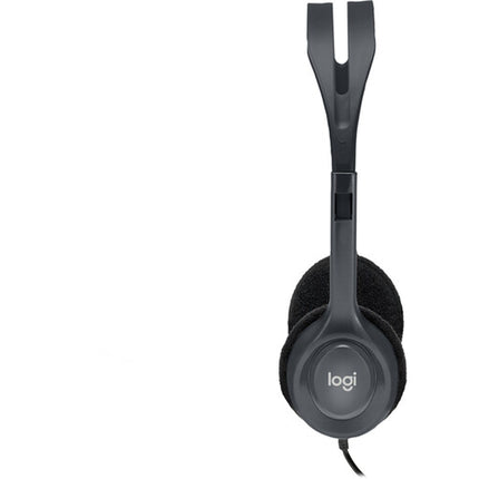 Logitech H111 Auriculares Estéreo On-Ear con Micrófono Ajustable y Cable de 2.35 m