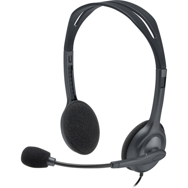 Logitech H111 Auriculares Estéreo On-Ear con Micrófono Ajustable y Cable de 2.35 m