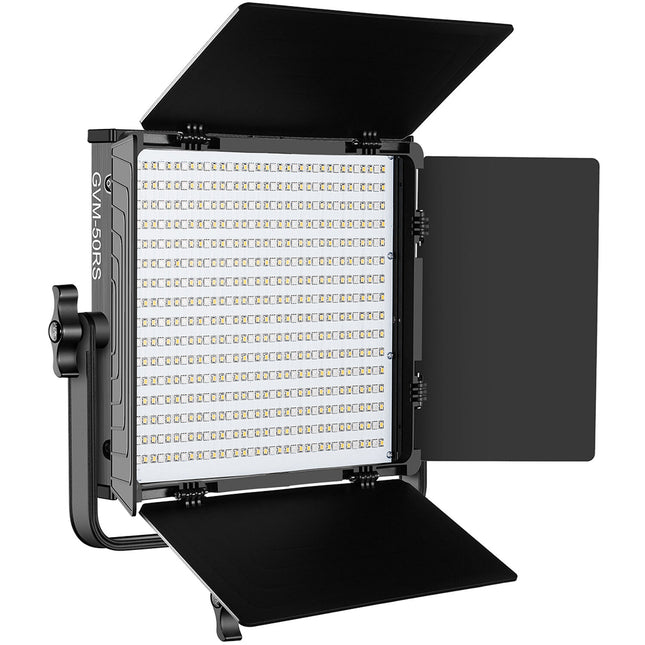GVM 50RS Panel LED RGB Luz 1100 Lux 5600K Control Bluetooth 4-Direcciones