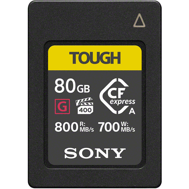 Sony 80GB CFexpress Tipo A Tarjeta de Memoria TOUGH 800 MB/s de Lectura 700 MB/s de Escritura