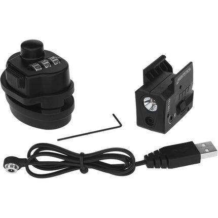 Nightstick TSM-13G Linterna Recargable Subcompacta para Armas con Láser Verde 150 Lúmenes 45 Minutos Autonomía