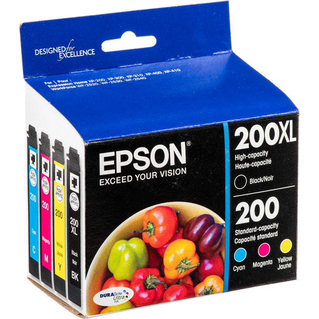 Epson 200XL Cartuchos de Tinta Negro Alta Capacidad y Color para Impresoras Expression Home y WorkForce