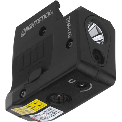 Nightstick TSM-13G Linterna Recargable Subcompacta para Armas con Láser Verde 150 Lúmenes 45 Minutos Autonomía