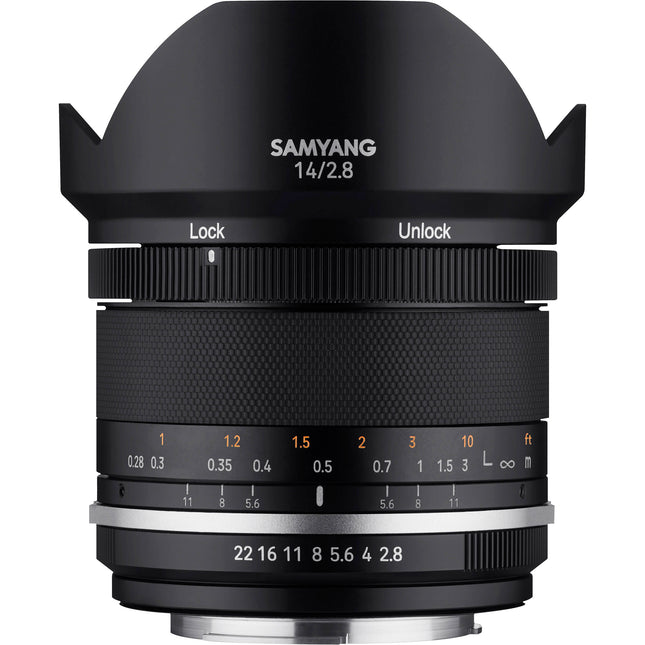 Samyang MF 14mm f/2.8 WS Mk2 objetivo manual para FUJIFILM X APS-C 21mm f/2.8-22 con sellado contra condiciones climáticas