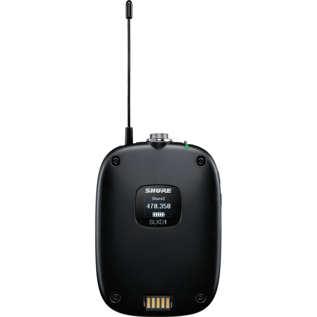 Shure SLXD1 Transmisor Bodypack Inalámbrico Digital G58 1760 Frecuencias 1mW Radiofrecuencia