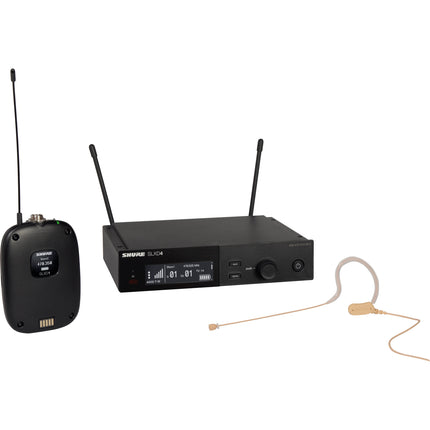 Shure SLXD14/153T Sistema Micrófono Digital Inalámbrico Omni MX153 Tan 330' Alcance