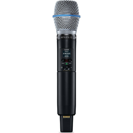Shure SLXD2/B87A Micrófono Inalámbrico Digital Mano Beta 87A 1760 Frecuencias