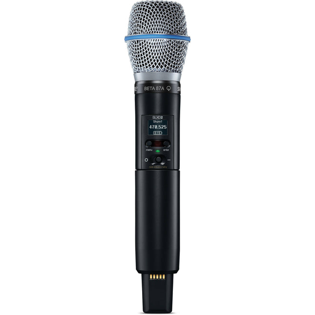 Shure SLXD2/B87A Micrófono Inalámbrico Digital Mano Beta 87A 1760 Frecuencias
