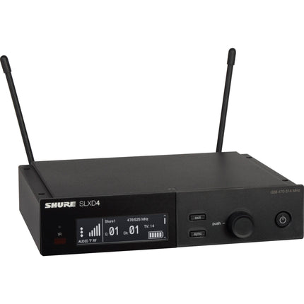 Shure SLXD4 Receptor Digital Inalámbrico G58 1760 Frecuencias 1/2 Rack