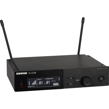 Shure SLXD14/SM35 Sistema Micrófono Inalámbrico de Diadema Cardioide 330 pies alcance 1760 frecuencias automáticas