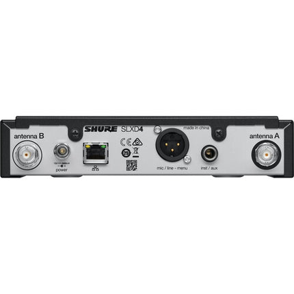 Shure SLXD14/SM35 Sistema Micrófono Inalámbrico de Diadema Cardioide 330 pies alcance 1760 frecuencias automáticas