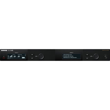 Shure SLXD14D Sistema Inalámbrico de Cintura Digital Doble Canal 330' Alcance 1760 Frecuencias