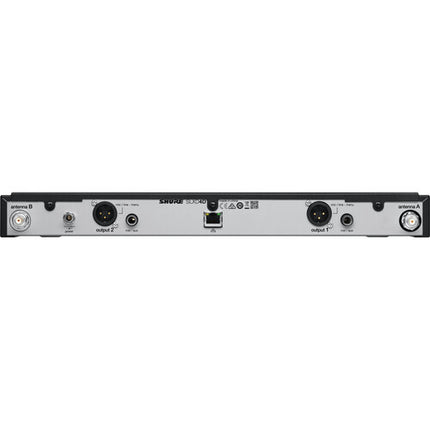 Shure SLXD4D receptor inalámbrico digital doble canal 1760 frecuencias 330 pies alcance