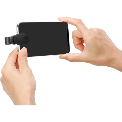 Saramonic SmartMic Di Mini Micrófono Condensador Omnidireccional Ultracompacto para iOS con Paraviento