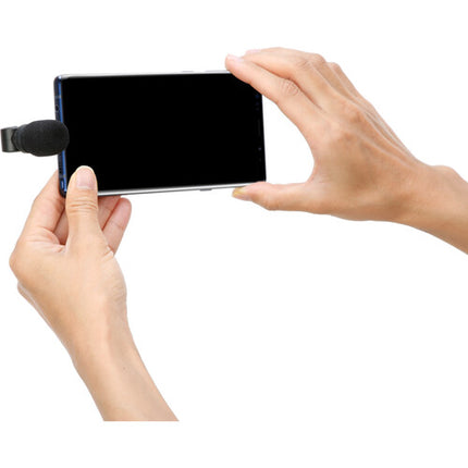 Saramonic SmartMic UC Mini Micrófono Condensador Omni USB Type-C con Paraviento y Funda