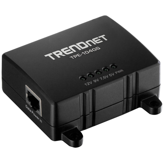 TRENDnet TPE-104GS Divisor PoE Gigabit Versión 2 Rango 100m Tres Voltajes
