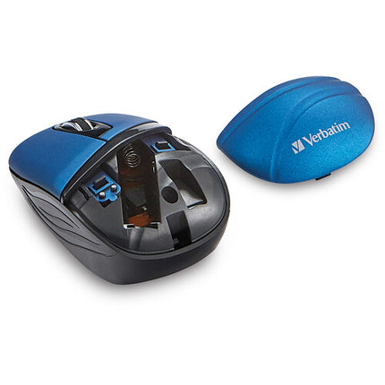 Verbatim Commuter Series Ratón Inalámbrico Mini Azul 1000 dpi 2.4 GHz