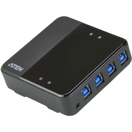 ATEN 4 x 4 USB 3.1 Gen-1 Switch para Compartir Periféricos 5 Gb/s con Selector Remoto