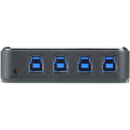 ATEN 4 x 4 USB 3.1 Gen-1 Switch para Compartir Periféricos 5 Gb/s con Selector Remoto