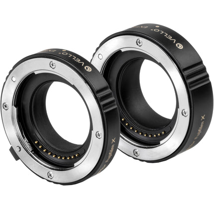 Vello Deluxe Tubo de Extensión Auto Focus 11 y 16 mm para FUJIFILM X-Mount Version II