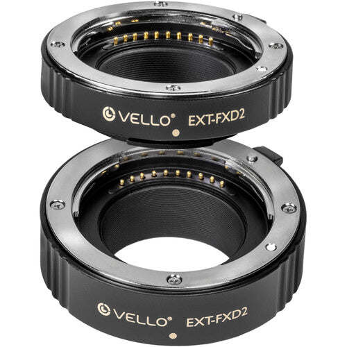 Vello Deluxe Tubo de Extensión Auto Focus 11 y 16 mm para FUJIFILM X-Mount Version II