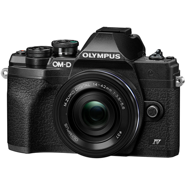 Olympus OM-D E-M10 Mark IV Cámara Sin Espejo 20.3MP 4K UHD con Lente 14-42mm EZ Negra