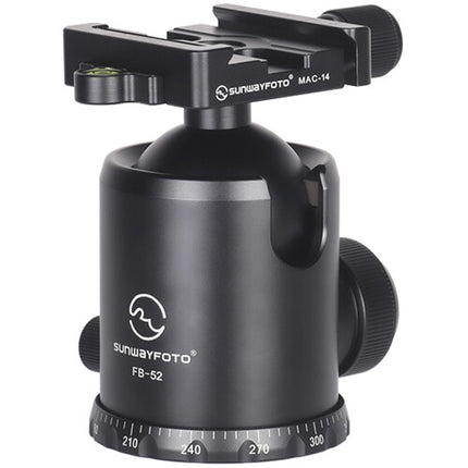 Sunwayfoto FB-52MAC-14 Rótula con Capacidad 20 kg Altura 11 cm y Acople Rápido