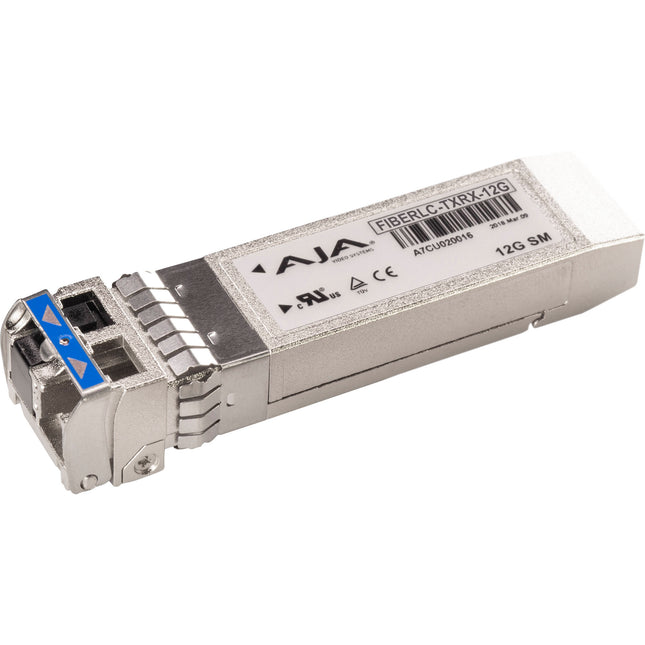 AJA 1-Channel 12G-SDI Transceptor de Fibra LC Simple Modo 6.2 Millas HDR