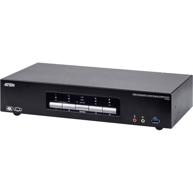 ATEN CS1964 4 Puertos Switch KVM 4K Triple Pantalla HDMI DisplayPort 4096x2160 60Hz