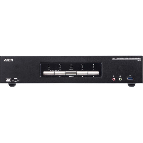 ATEN CS1964 4 Puertos Switch KVM 4K Triple Pantalla HDMI DisplayPort 4096x2160 60Hz