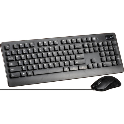 AZIO KM535 Kit Teclado y Ratón Alambrico Antimicrobiano IP66 Waterproof