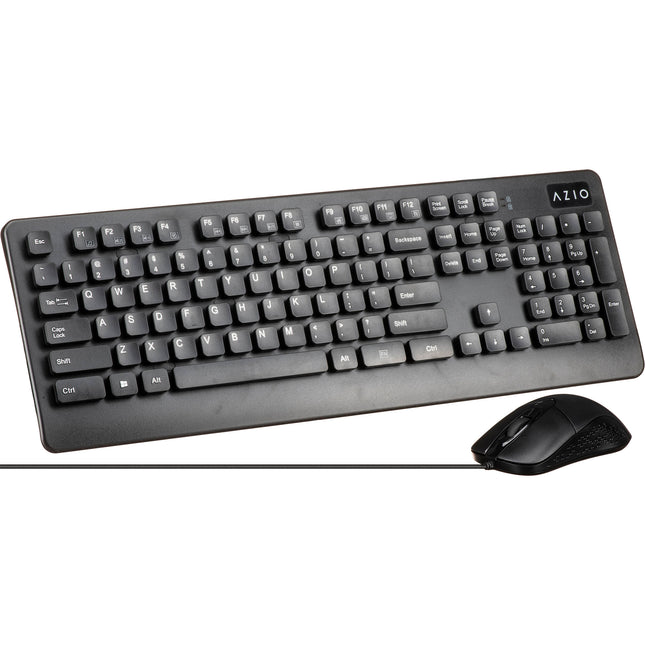 AZIO KM535 Kit Teclado y Ratón Alambrico Antimicrobiano IP66 Waterproof