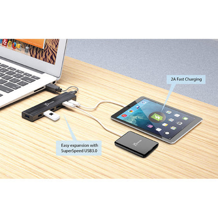 j5create Hub USB 3.1 Gen 1 de 7 Puertos 5 Gb s Soporte Carga Rápida