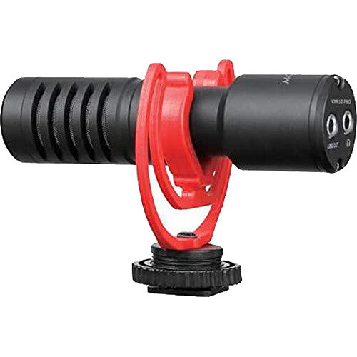 Movo Photo VXR10 PRO Micrófono Shotgun Ultracompacto Montaje Cámara 3.5mm con Shockmount Rycote