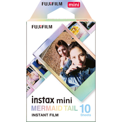 FUJIFILM instax mini película Mermaid Tail 10 exposiciones patrón metálico colorido