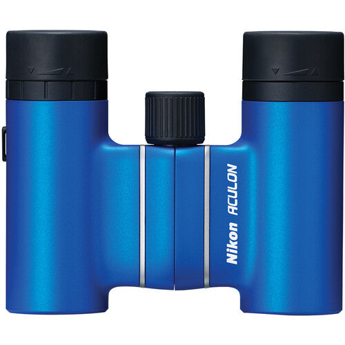 Nikon 8x21 Aculon T02 Binoculares Compactos Ligeros con Lentes Multicapa y Funda Azul